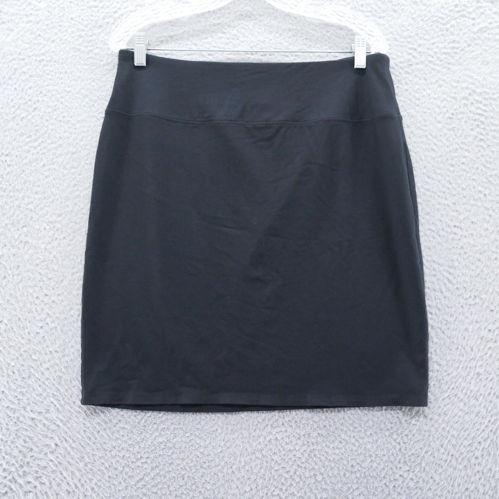J Jill Wearever Smooth Fit Pencil Skirt Womens Medium Black Rayon Lycra Stretch